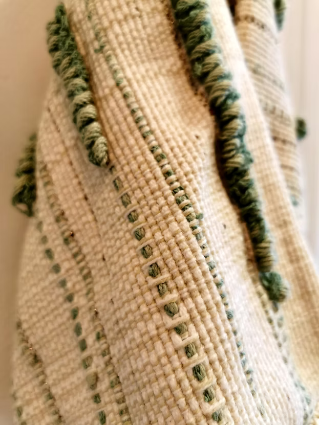 Panier sac suspendu ou à poser tissé main vide-poches