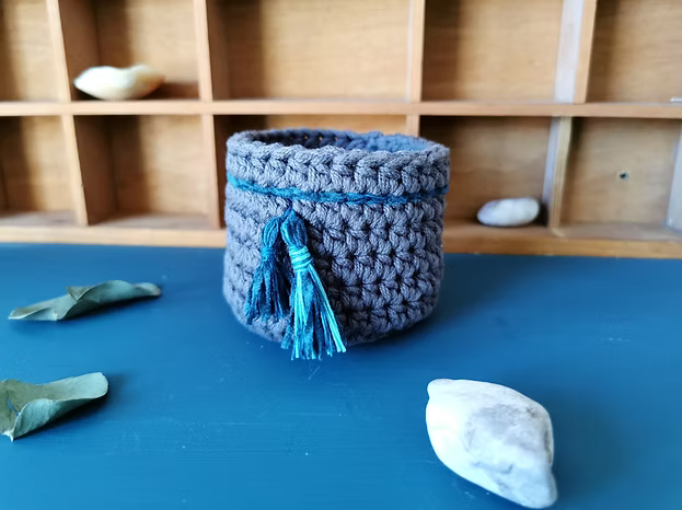 Petit panier crochet